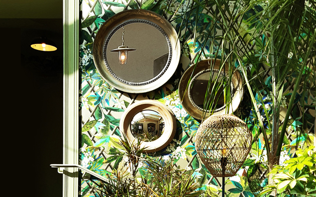 décoration restaurant plantes miroir décoration restaurant plantes miroir