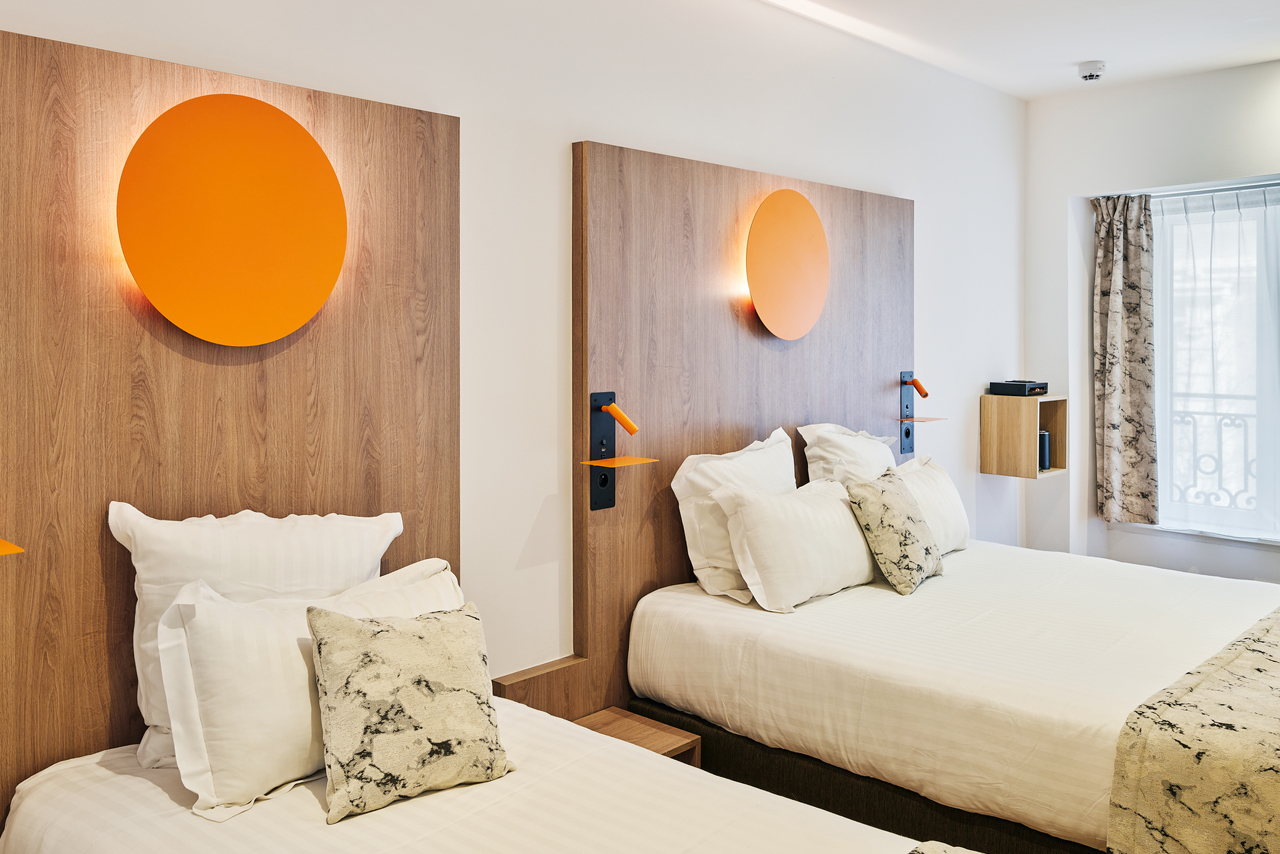Chambre rénovées de l'Hôtel Carré Vieux Port à Marseille
