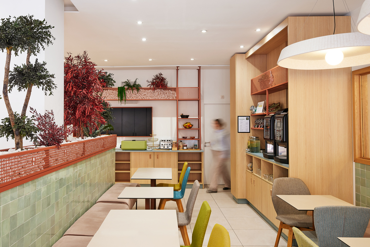 Salle de petit déjeuner de l'Hôtel Carré à Marseille - Vieux Port